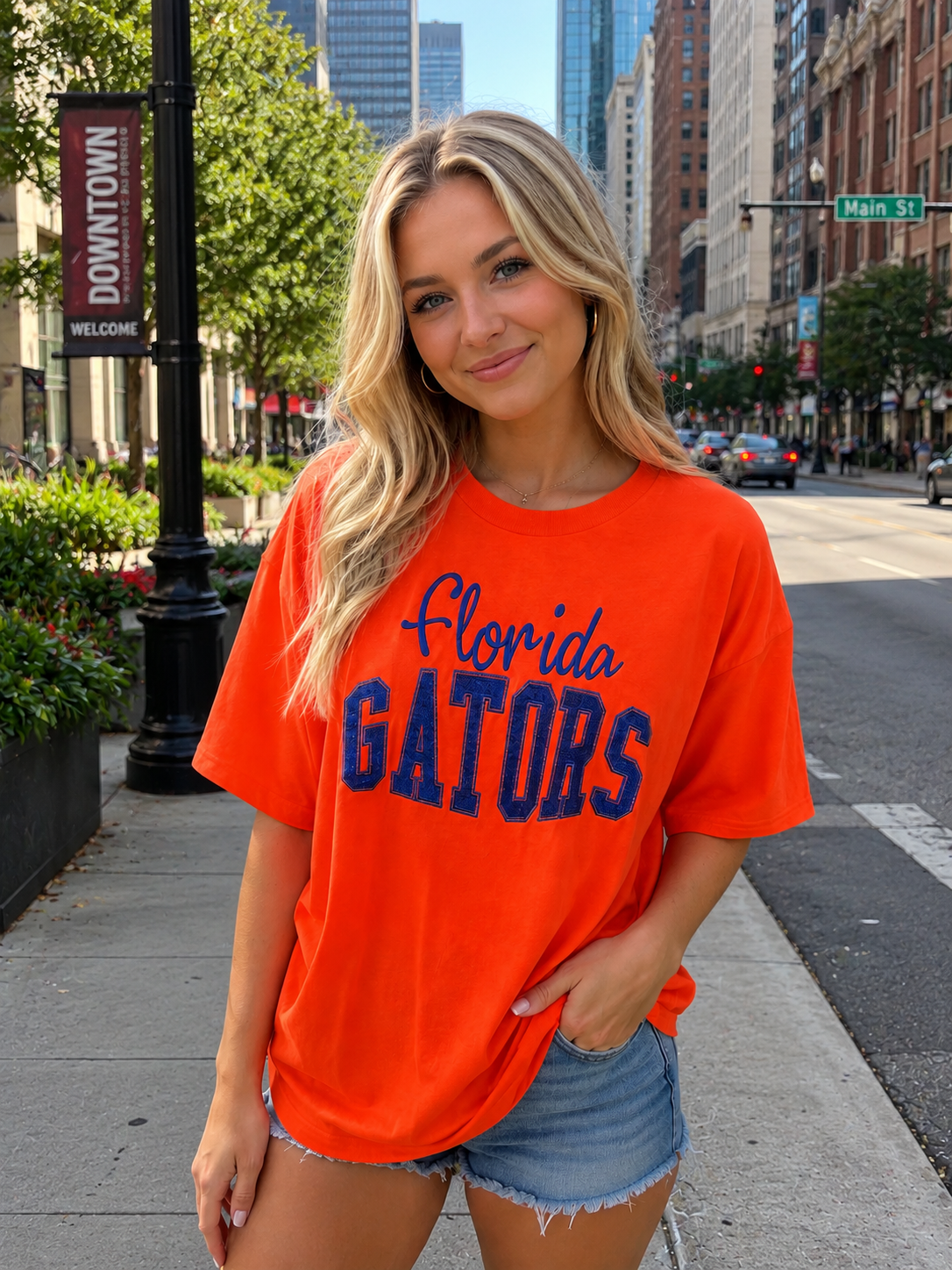Florida Spirit Tee- HTV GLITTER MATERIAL