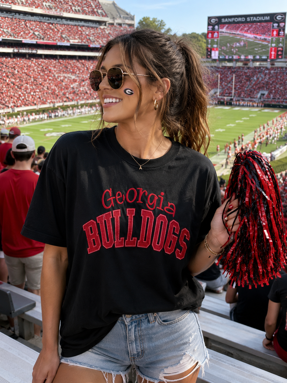 Georgia Spirit Tee-HTV GLITTER MATERIAL