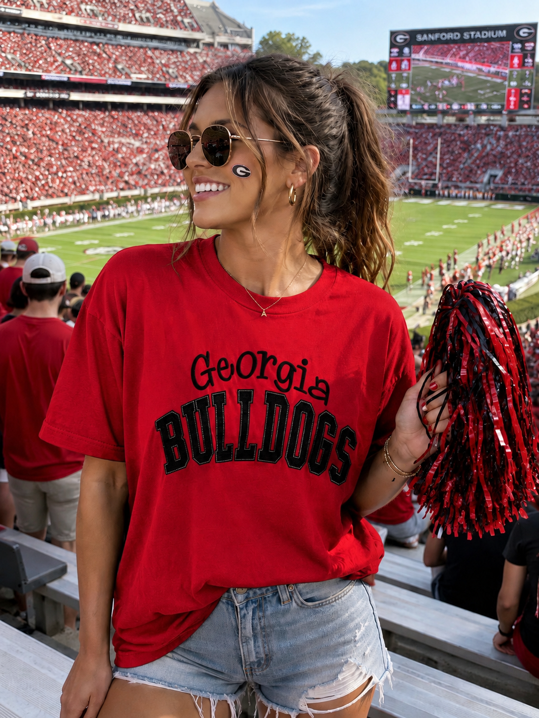 Georgia Spirit Tee-HTV GLITTER MATERIAL