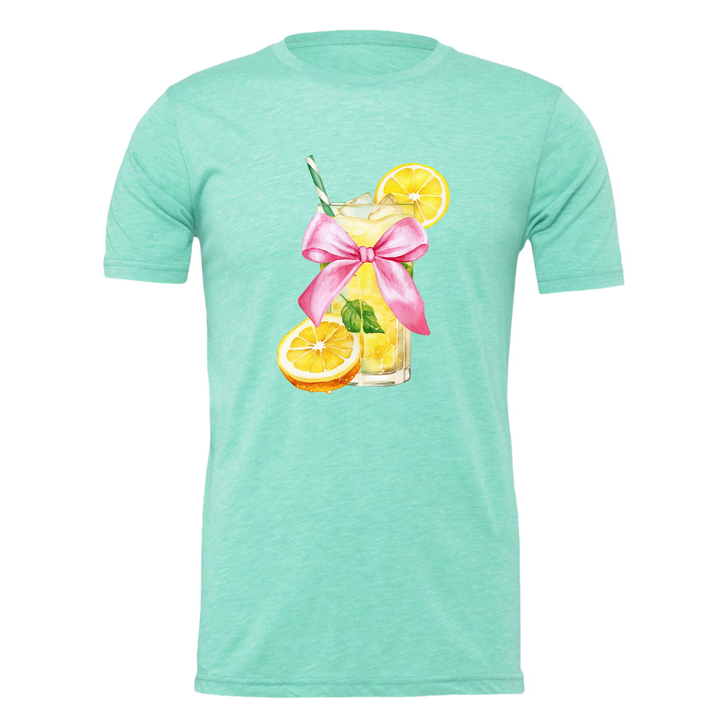 Fresh Lemonade Coquette Design Ladies Graphic T-Shirt