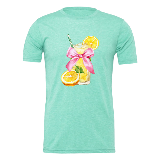 Fresh Lemonade Coquette Design Ladies Graphic T-Shirt