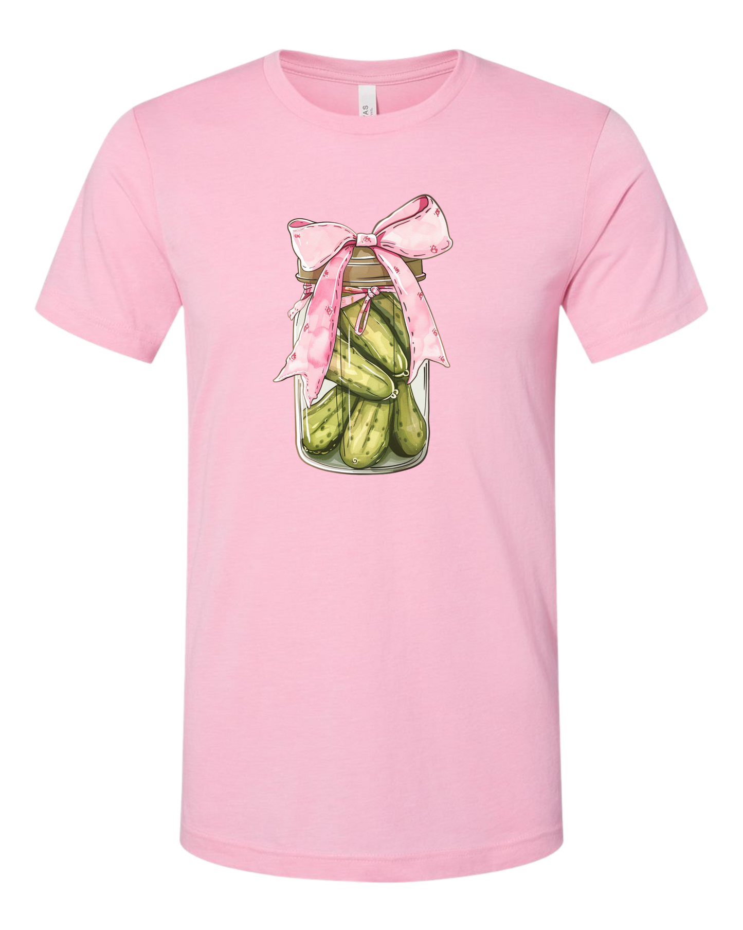 Pickle Jar/Coquette Design LADIES GRAPHIC PINK TEE SIZE SMALL ONLY