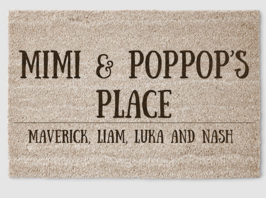 Personalized Coir Door Mat