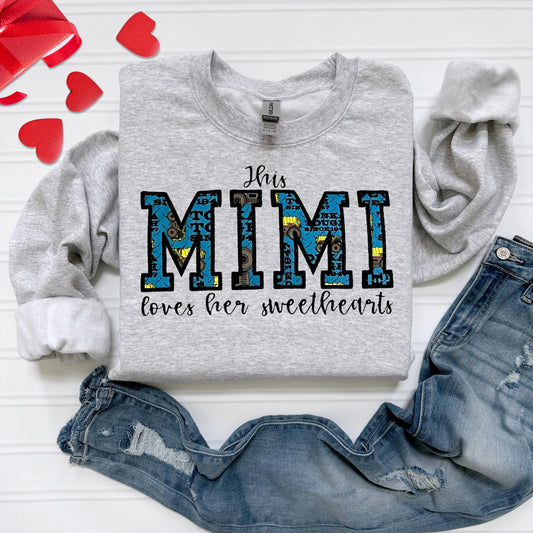 Personalized Construction Truck Applique Crewneck Sweatshirt