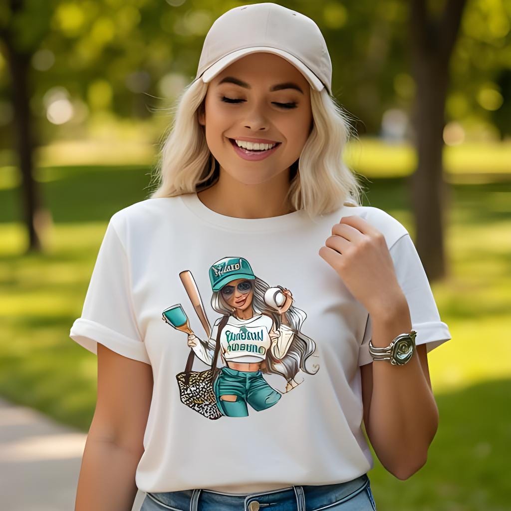 Baseball Mama Ladies Graphic Tee