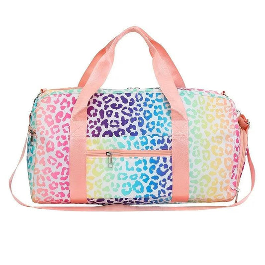 Leopard Patterned Duffle Bag/Personalize It