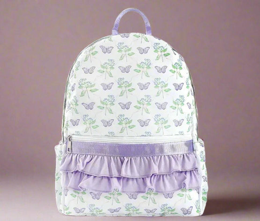Purple Butterfly Backpack/Personalize It