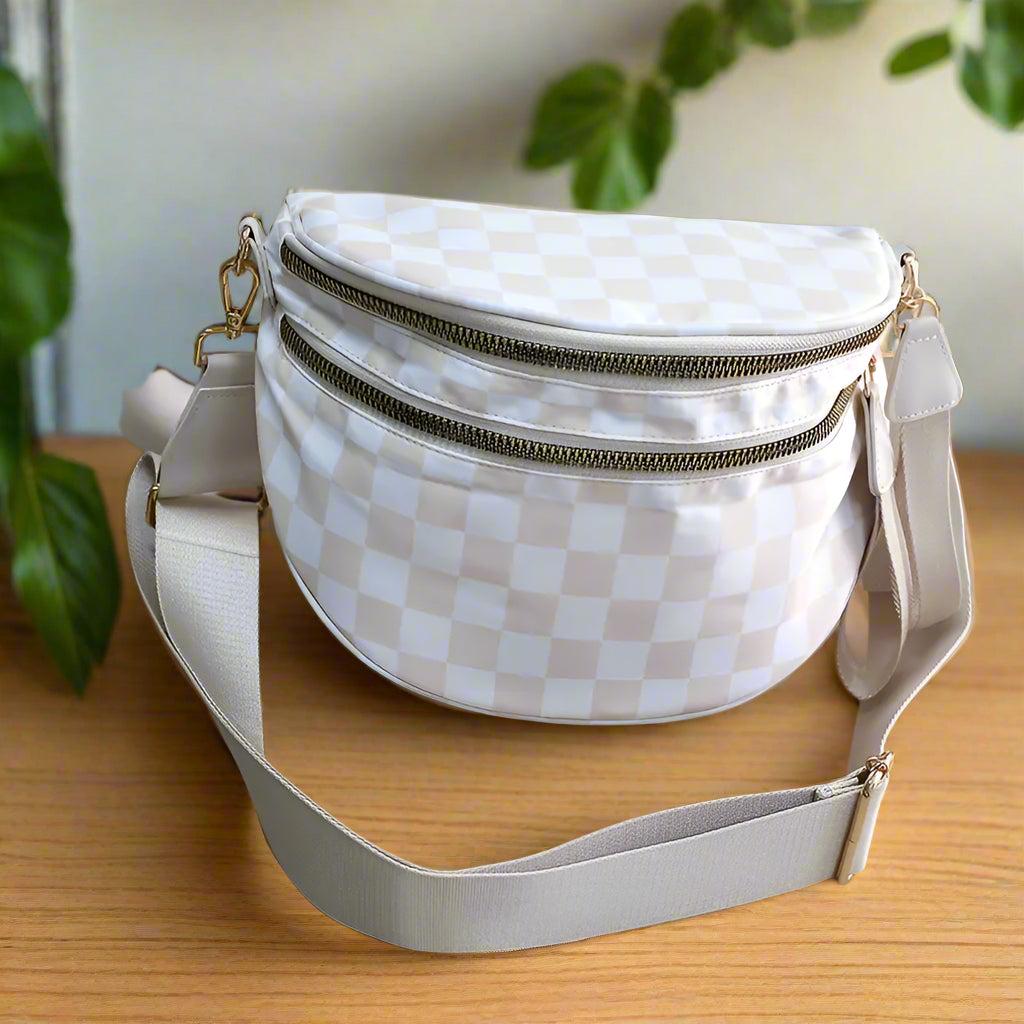 Casual Checkered Crossbody/Messenger Bag