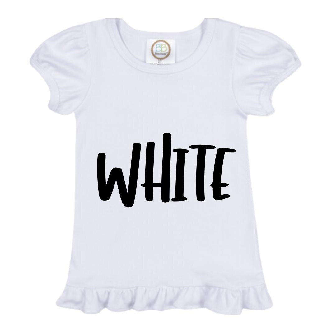 Bow flag patriotic girl embroidered t-shirt