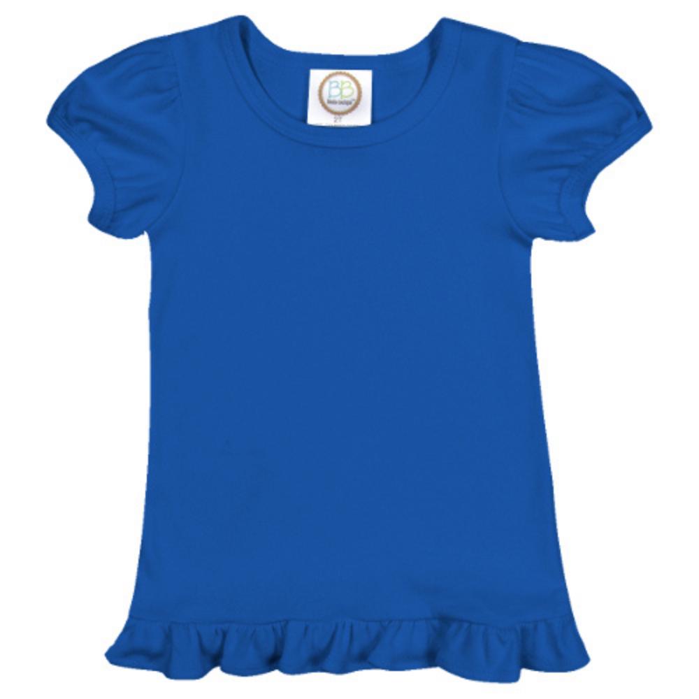 Bow flag patriotic girl embroidered t-shirt