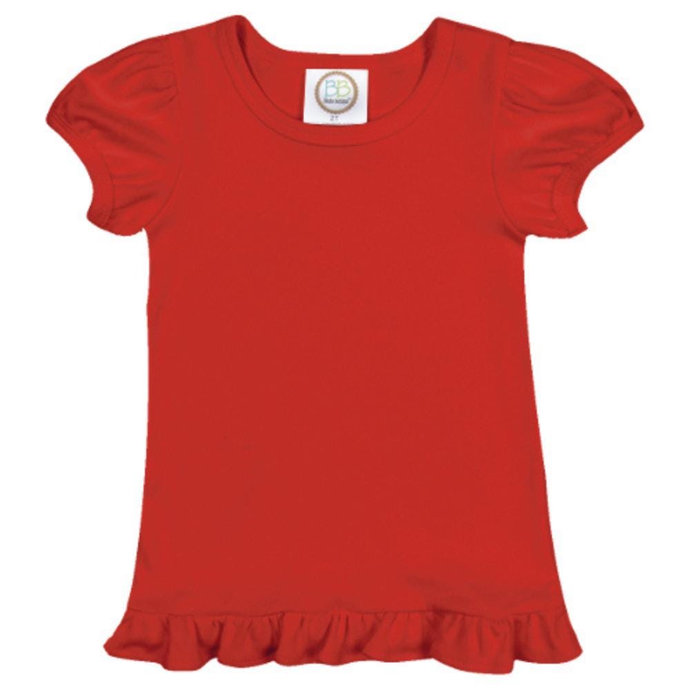 Bow flag patriotic girl embroidered t-shirt