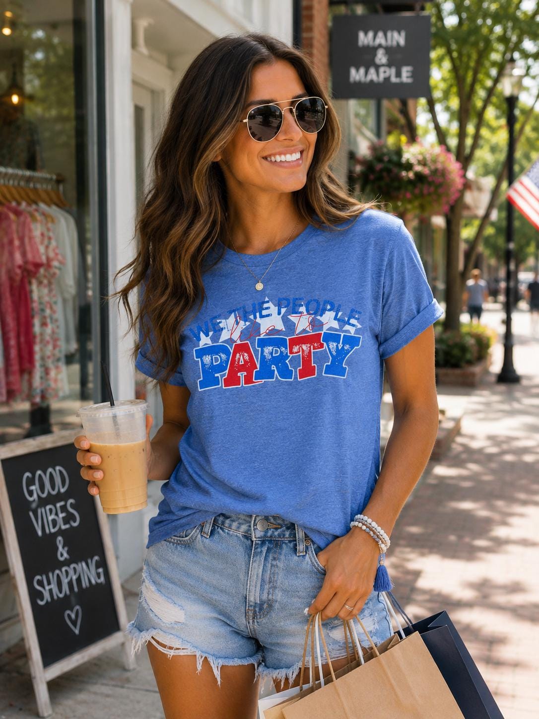 We the people like to PARTY Ladies T-Shirt