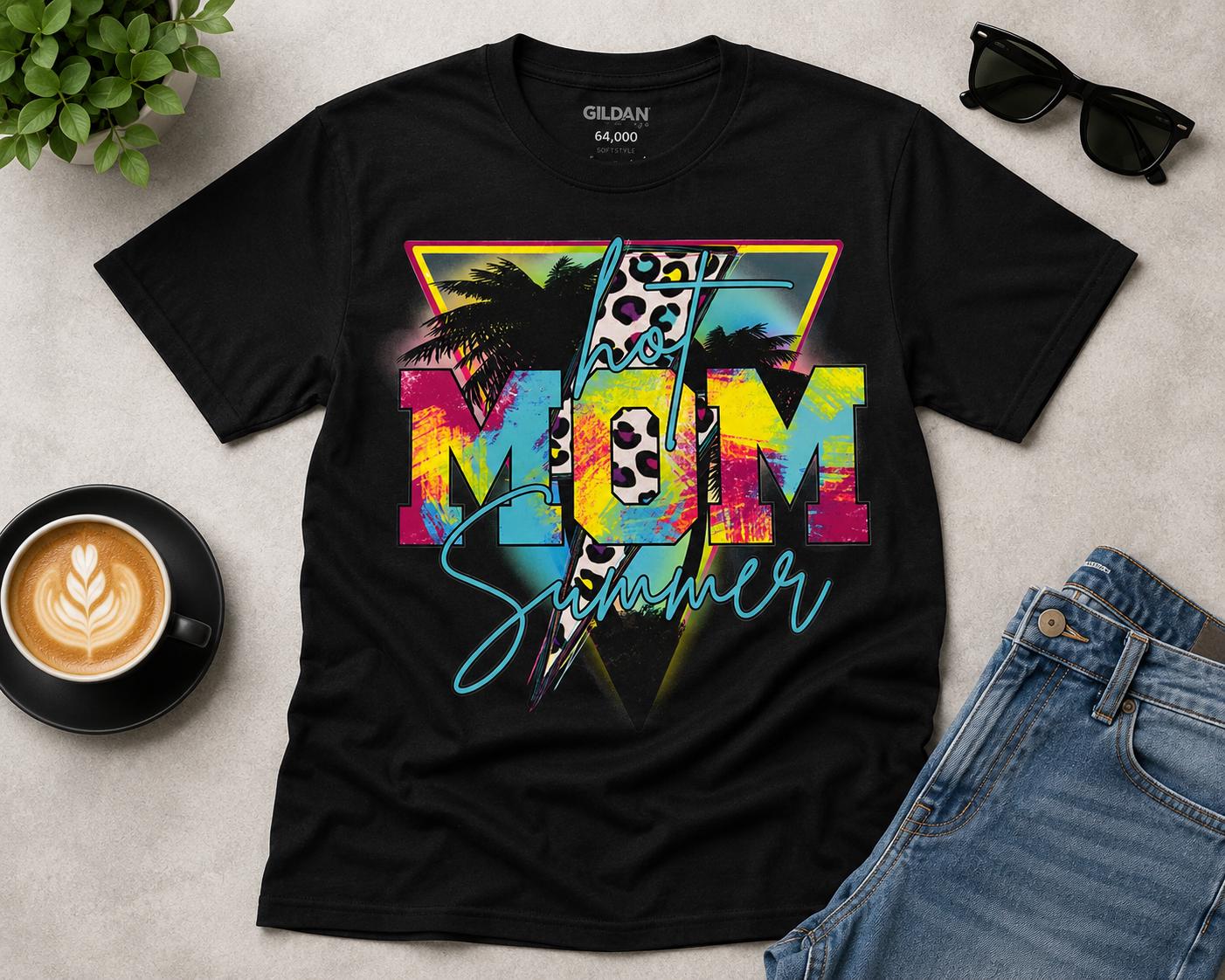 Hot Mom Summer Ladies T-Shirt