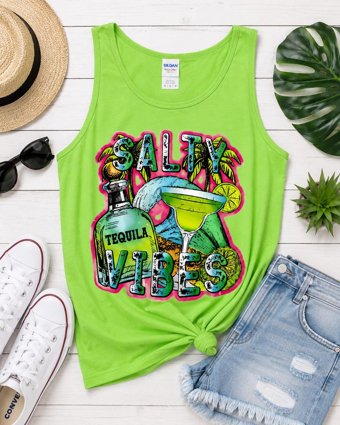 Salty Vibes Ladies Tank Top