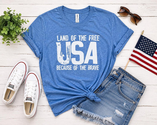 USA Land of the free Ladies T-Shirt