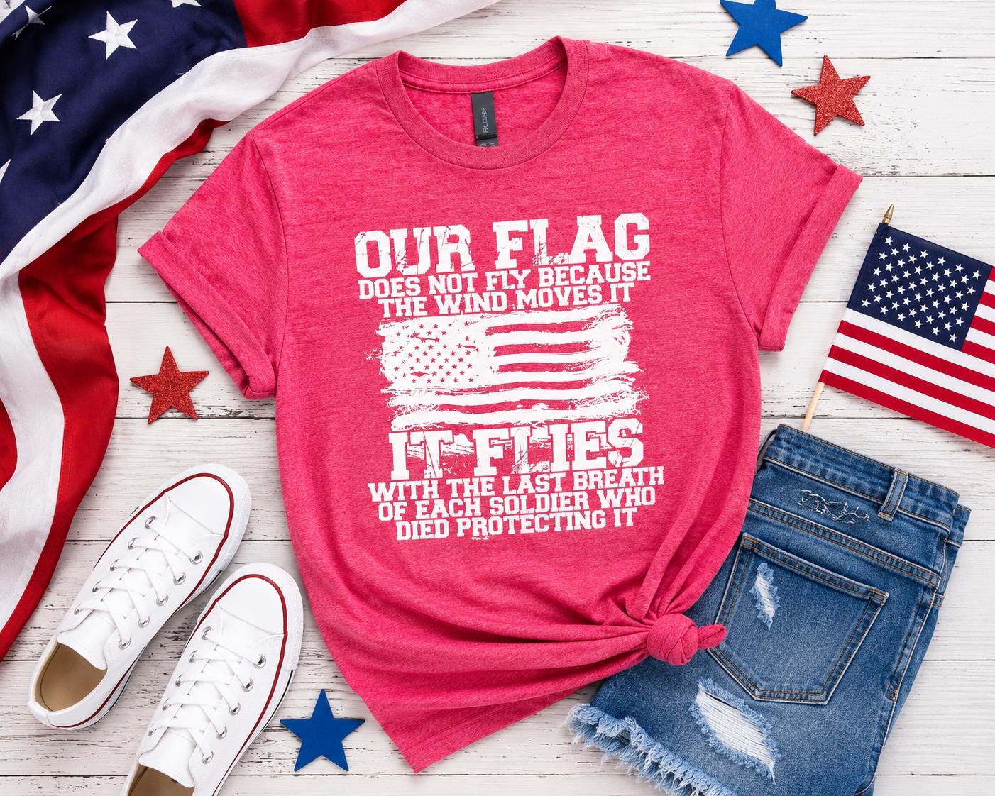 Our Flag Does Not Fly Because Ladies T-Shirt
