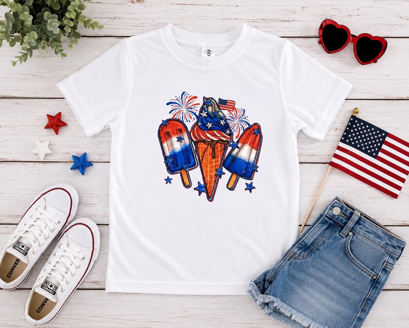 Patriotic Ice Cream TShirt