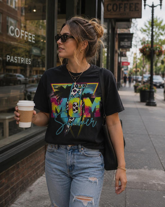 Hot Mom Summer Ladies T-Shirt