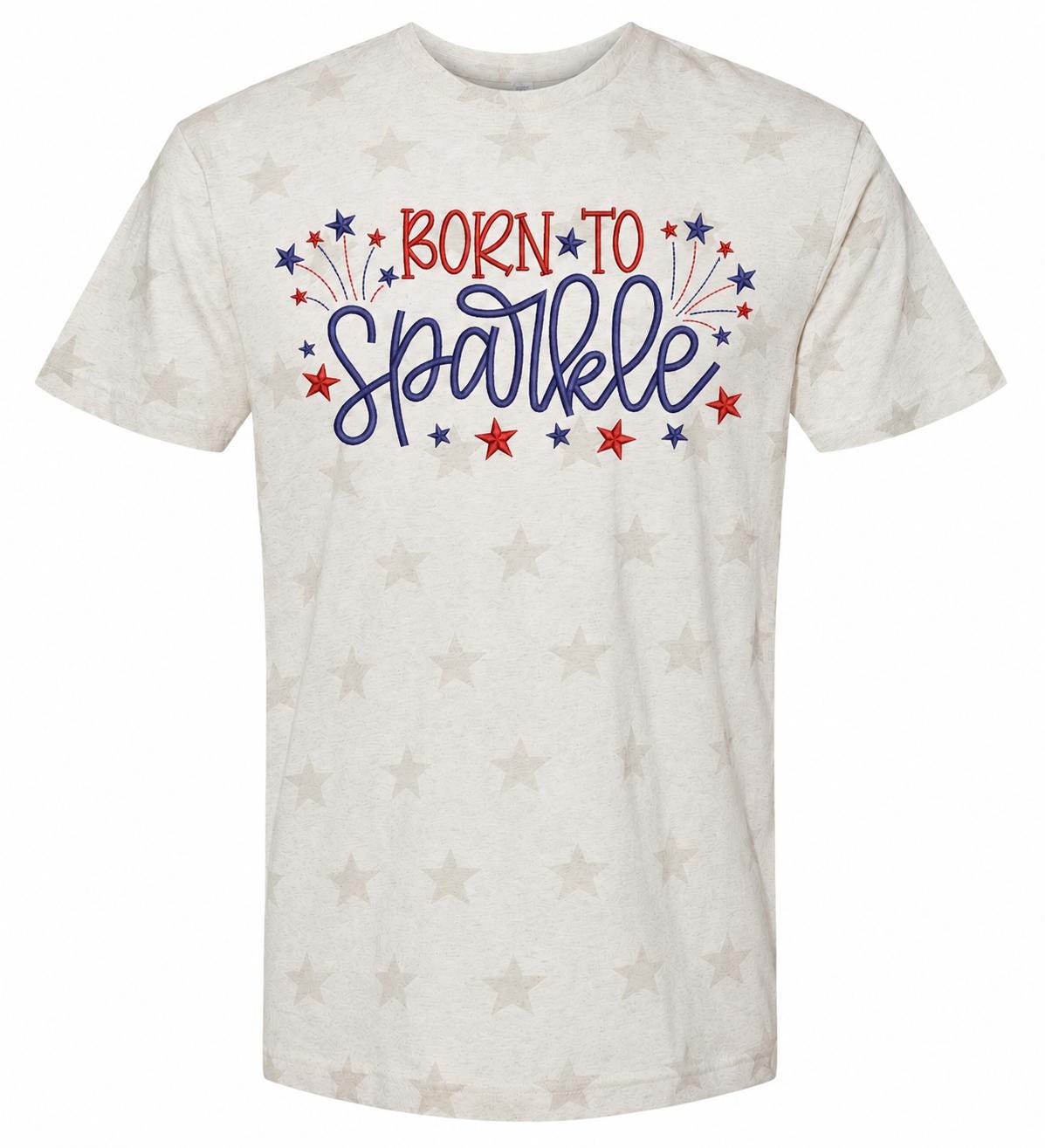 Born to Sparkle Patriotic Ladies Tee