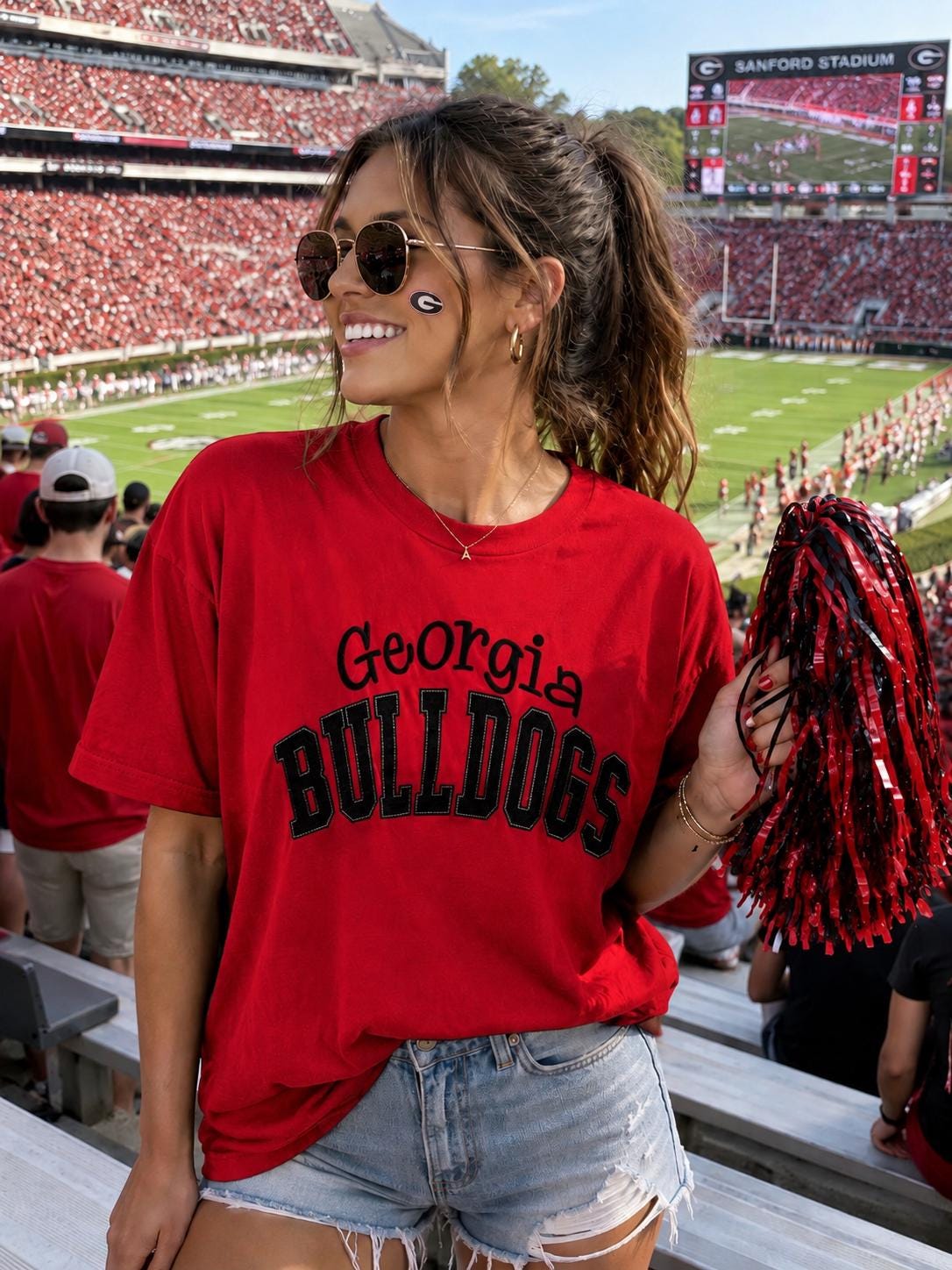 Georgia Spirit Tee-HTV GLITTER MATERIAL