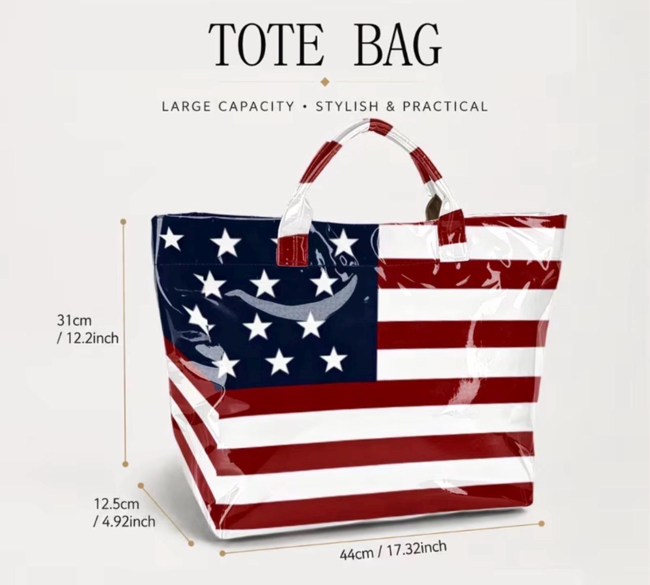 Patriotic Tote/ Beach Bag/ Carry All