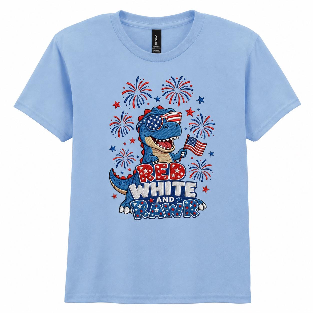 Red, White & Rawr Youth Patriotic T-Shirt
