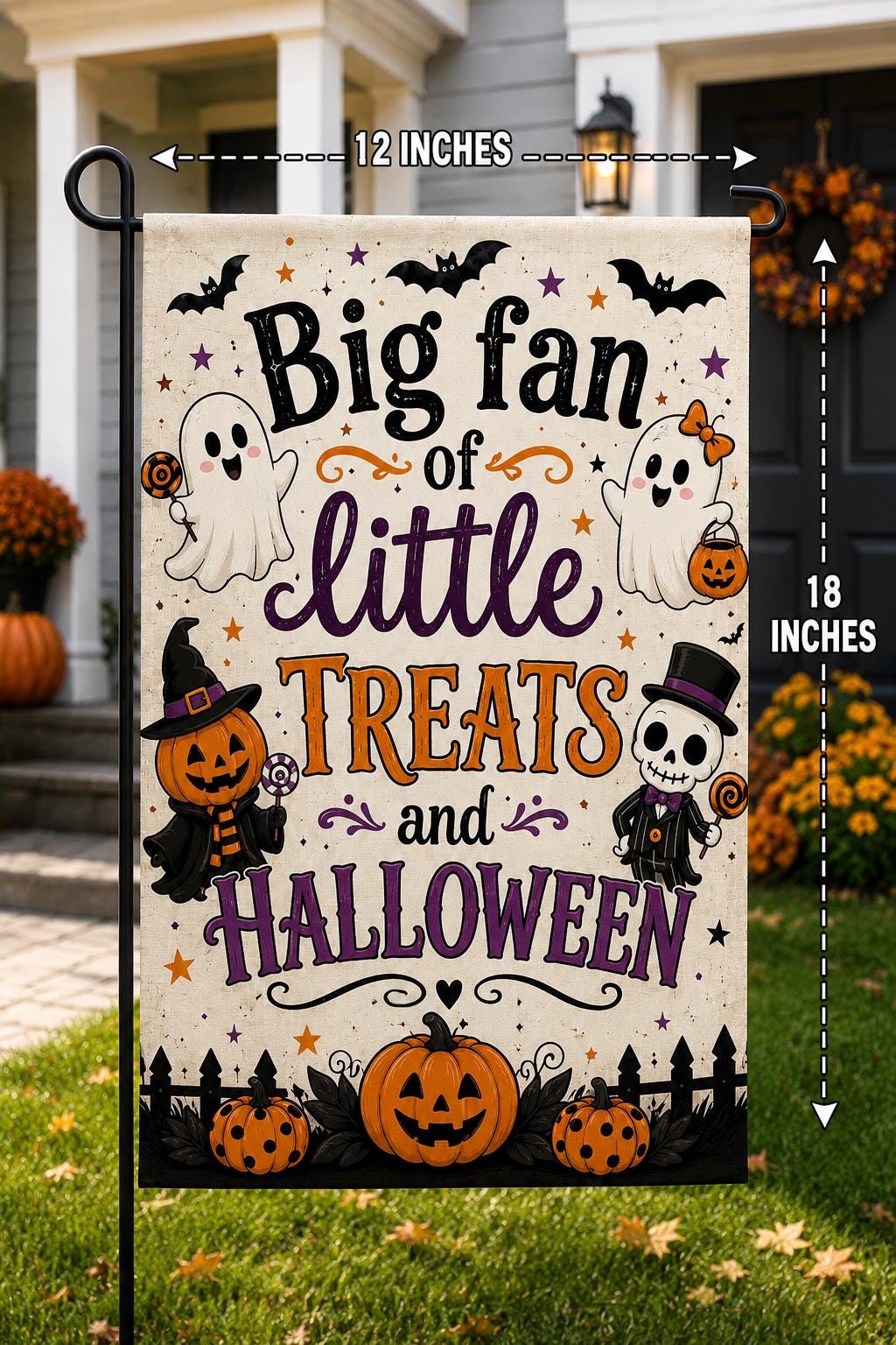 Halloween Garden Flag Decor - Double-Sided Polyester