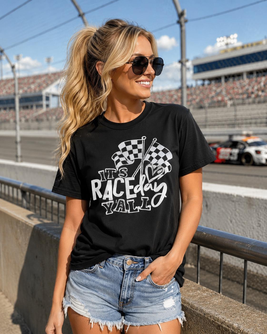 It's Raceday Y'all Screen Print T-shirt
