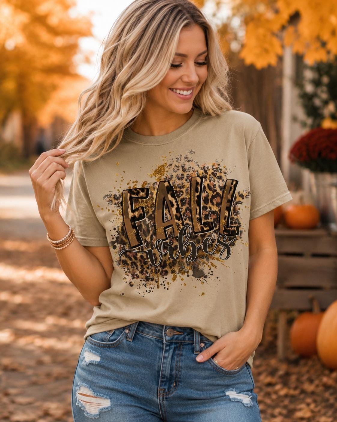 Fall Vibes Ladies T-Shirt