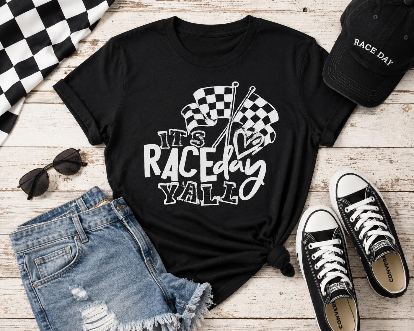 It's Raceday Y'all Screen Print T-shirt