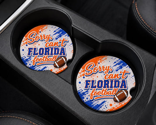 Sorry Can’t-Florida Car Coasters/Ceramic or Neoprene Fabric
