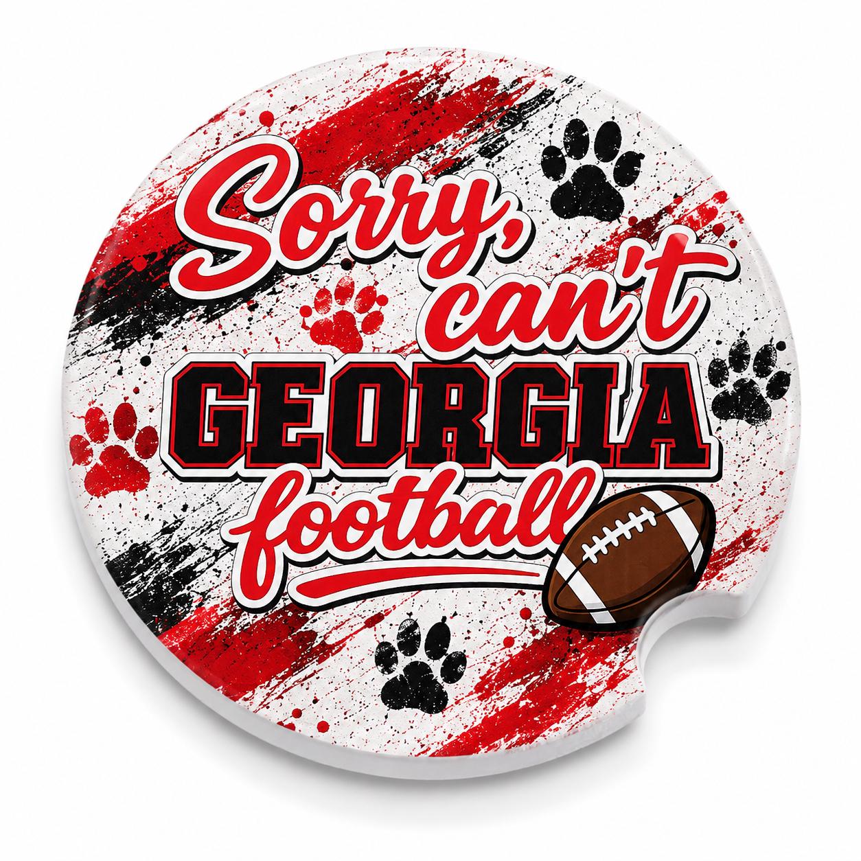Sorry Can’t-Georgia Car Coasters/Ceramic or Neoprene Fabric