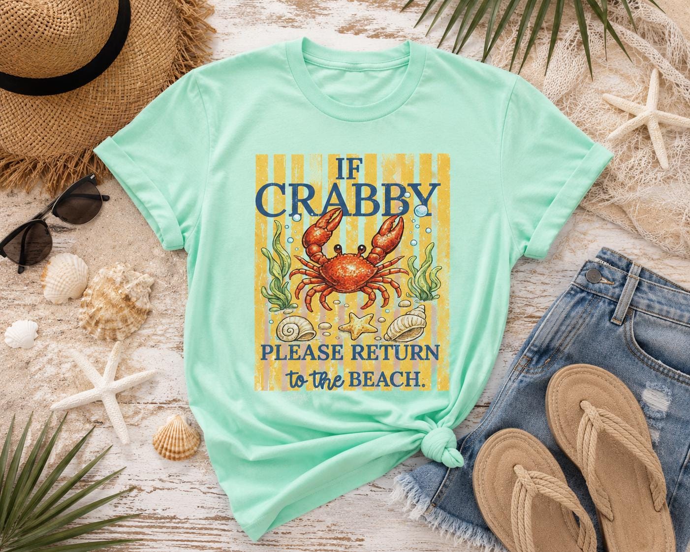 If Crabby… Please Return to the Beach Tee