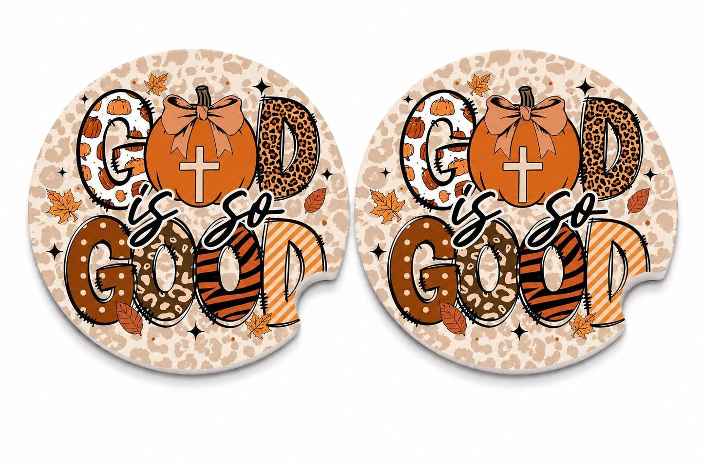 God Is So Good Car Coasters/Ceramic or Neoprene Fabric