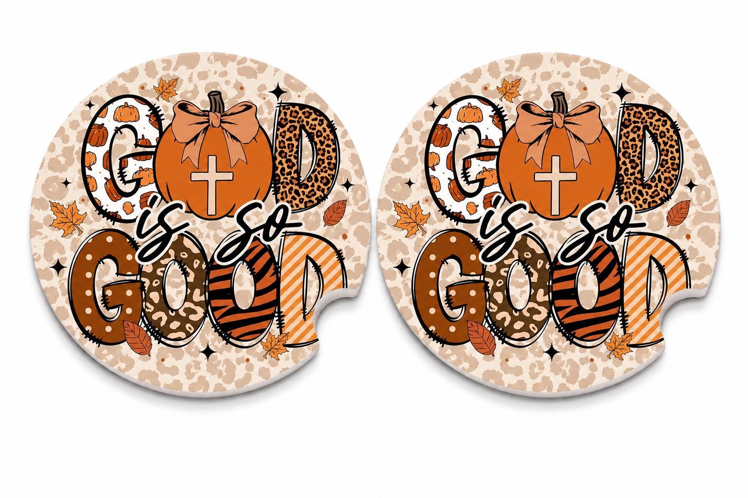 God Is So Good Car Coasters/Ceramic or Neoprene Fabric