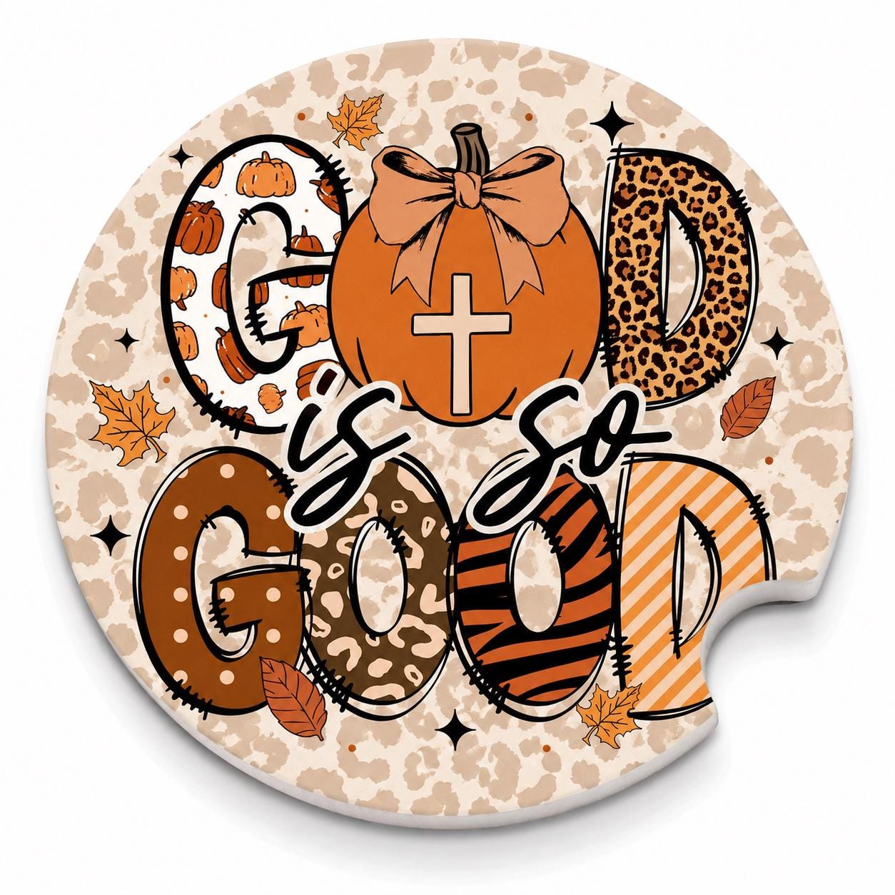 God Is So Good Car Coasters/Ceramic or Neoprene Fabric