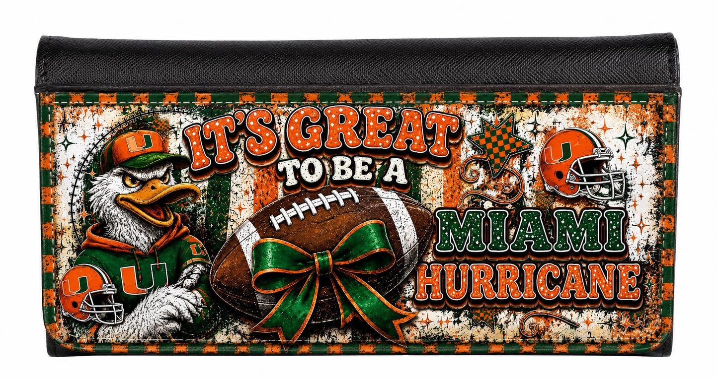 It's Great To Be a Miami Fan Spirit Tri-Fold Wallet