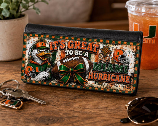 It's Great To Be a Miami Fan Spirit Tri-Fold Wallet