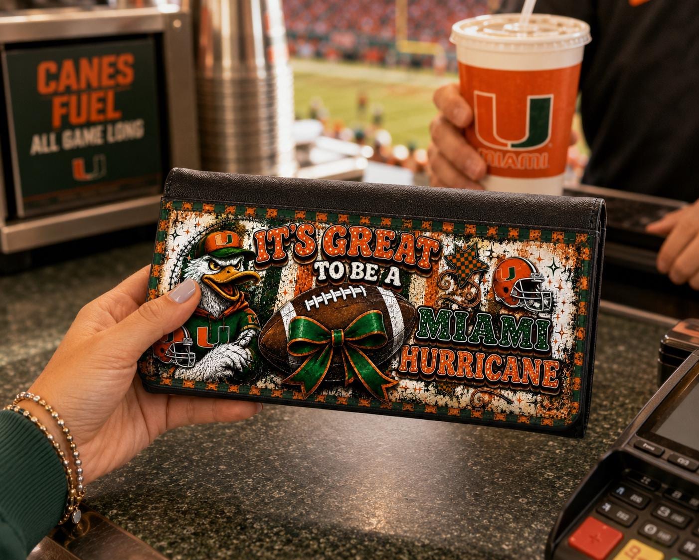 It's Great To Be a Miami Fan Spirit Tri-Fold Wallet