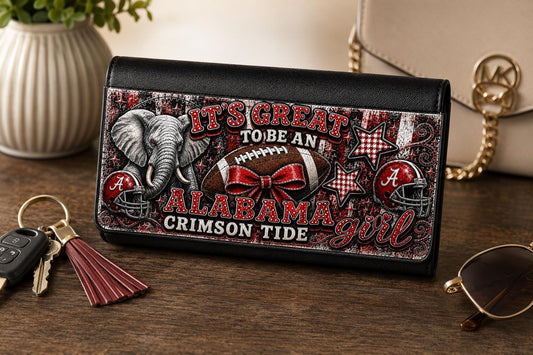 It's Great To Be an Alabama Fan Spirit Tri-Fold Wallet