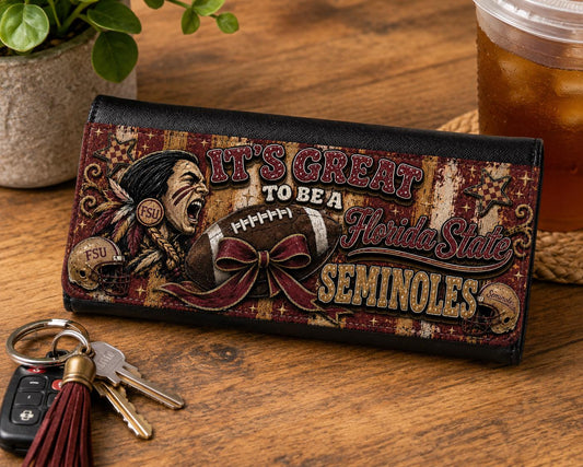It's Great To Be a Florida State Fan Spirit Tri-Fold Wallet