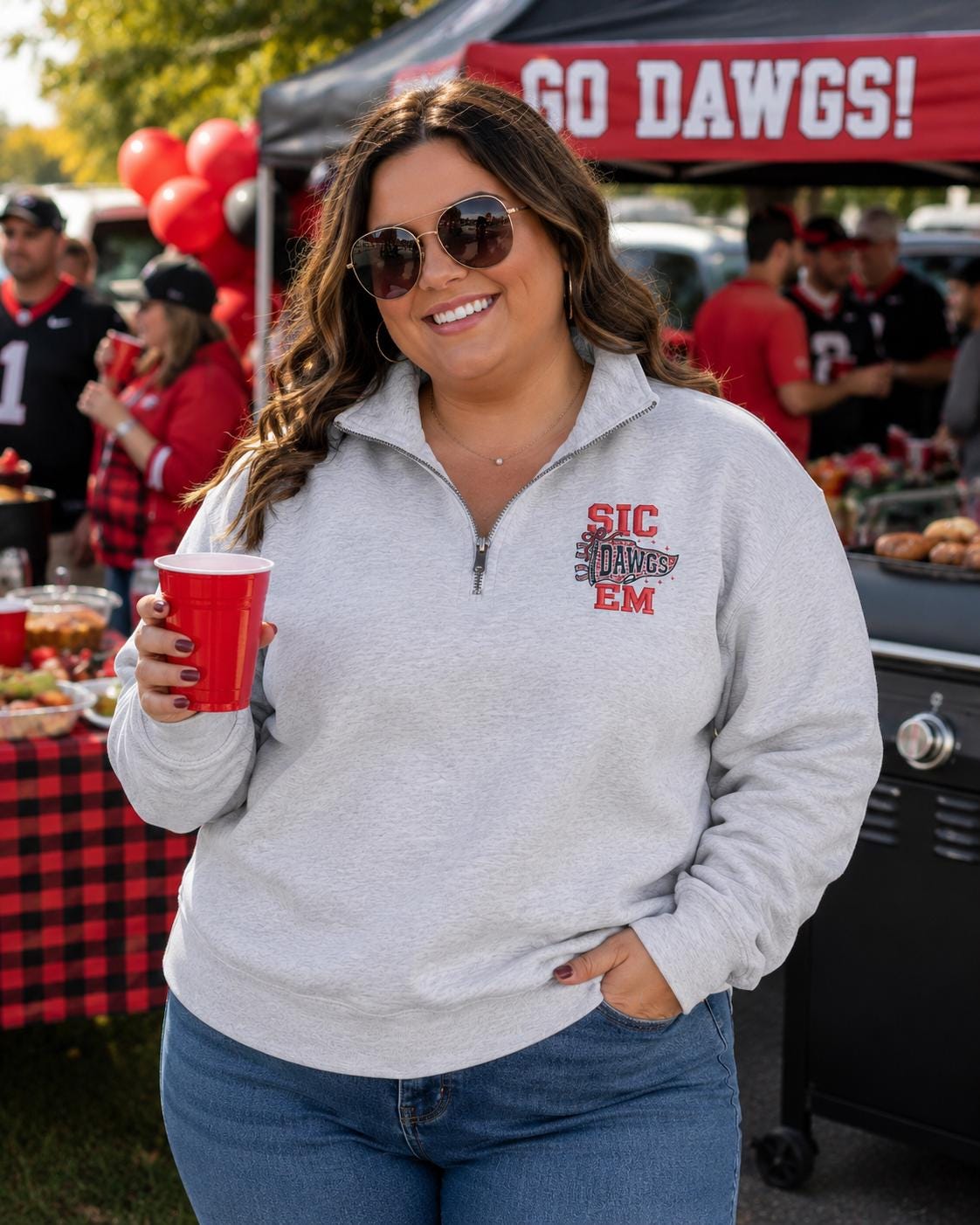 Sic ‘Em Dawgs Spirit Quarter-Zip Pullover