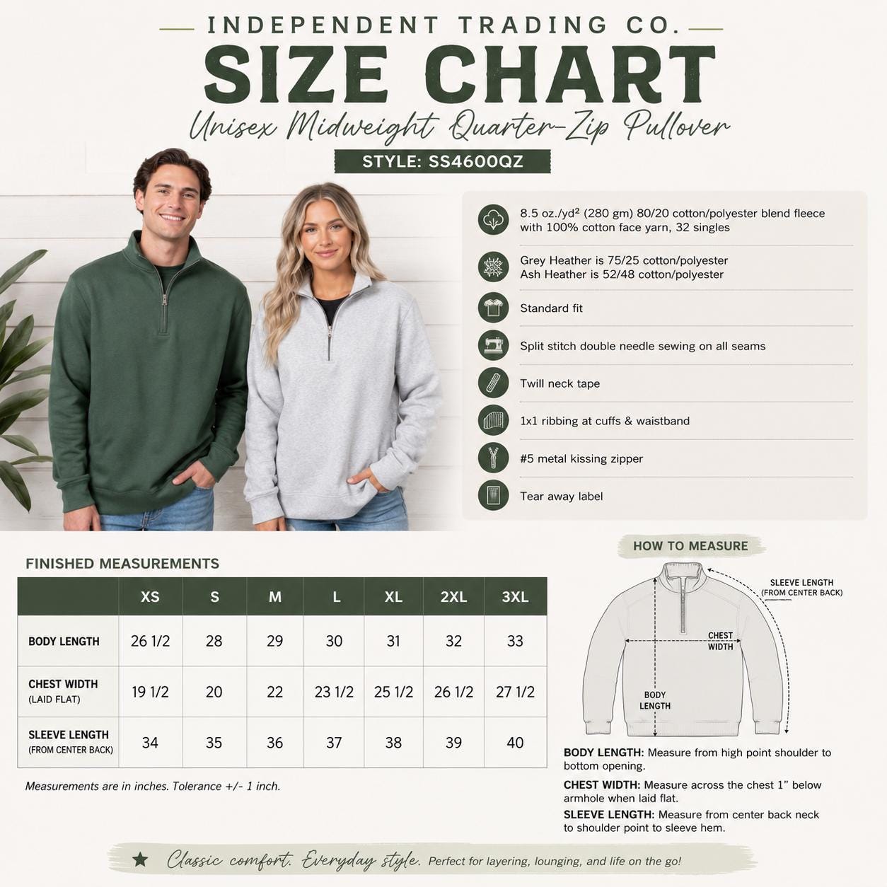 Bulldogs Spirit Quarter-Zip Pullover