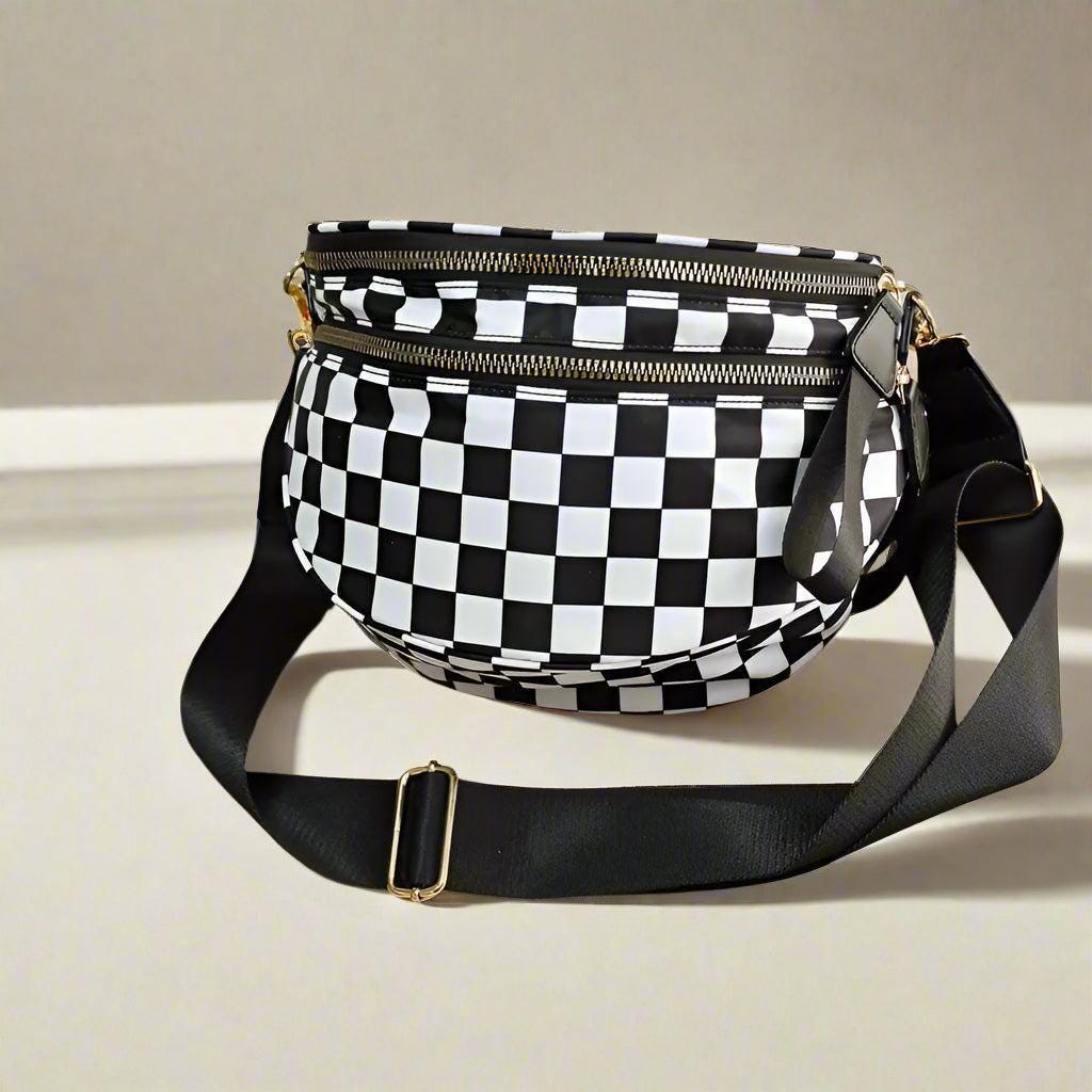 Casual Checkered Crossbody/Messenger Bag
