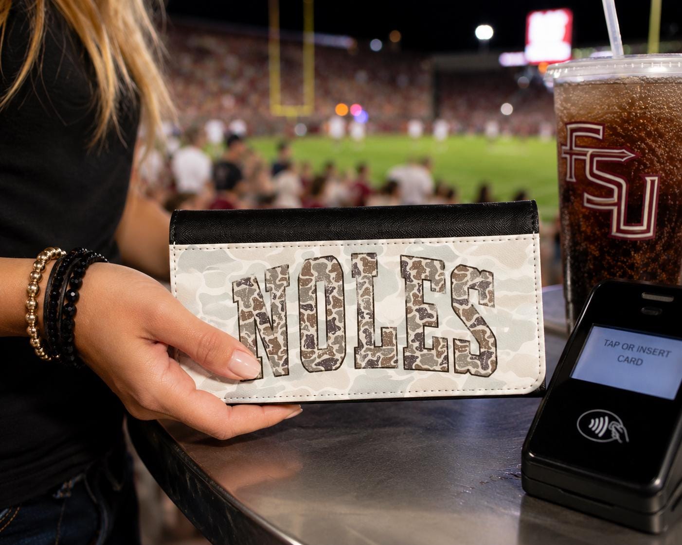 NOLES Camo Tri-Fold Wallet