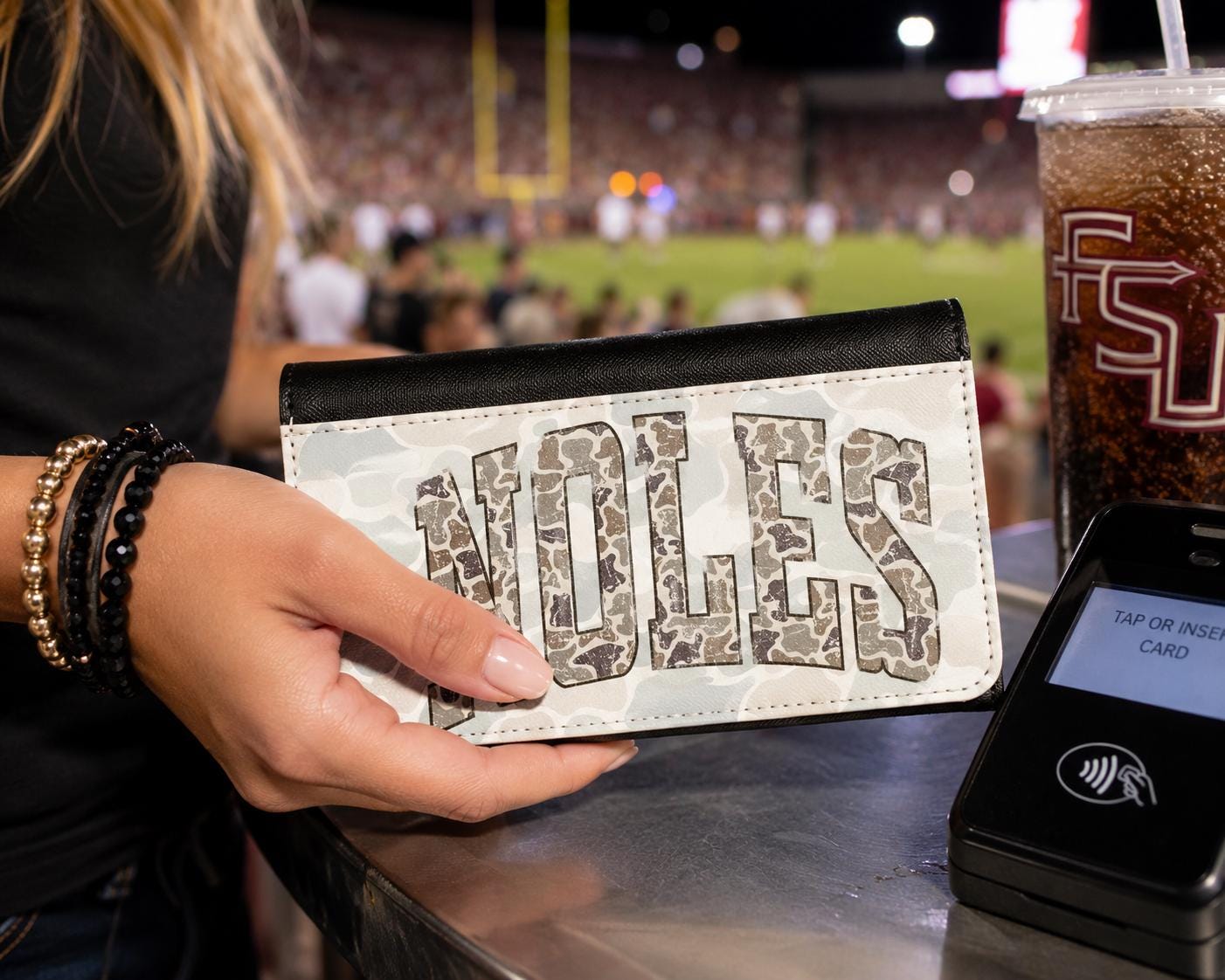 NOLES Camo Tri-Fold Wallet