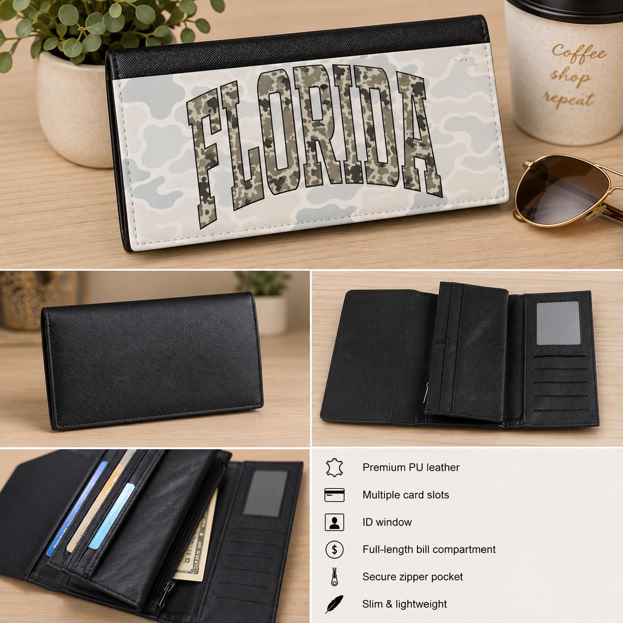 FLORIDA Camo Tri-Fold Wallet