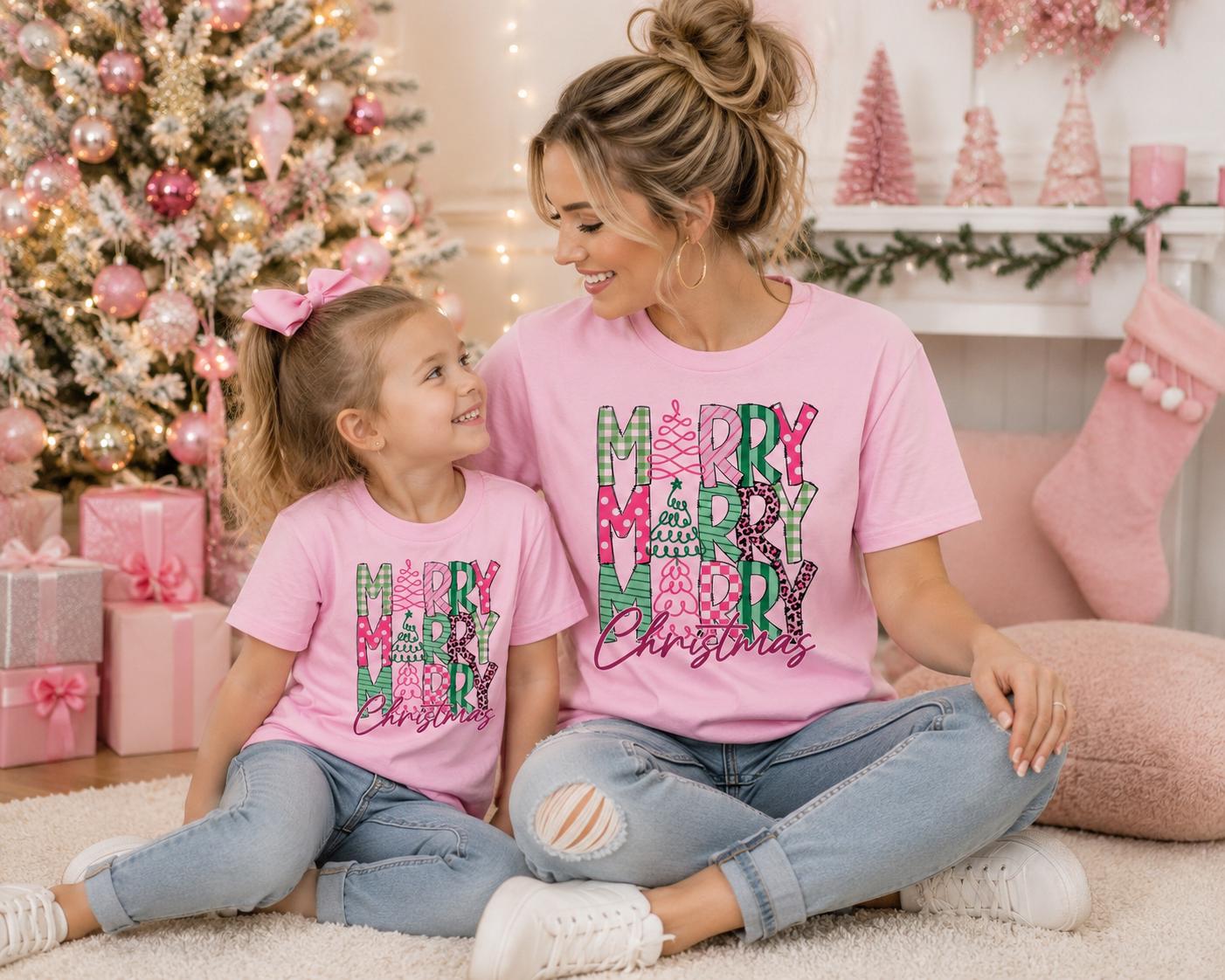 Merry Merry Merry Christmas Graphic Tee/ Sweatshirt