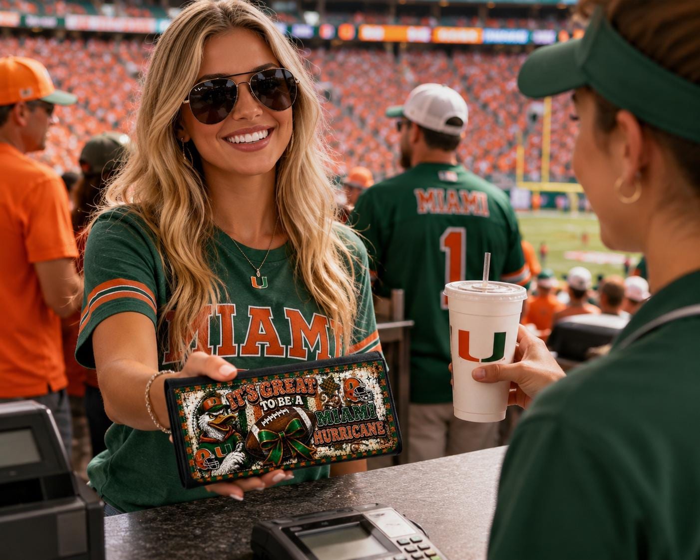 It's Great To Be a Miami Fan Spirit Tri-Fold Wallet