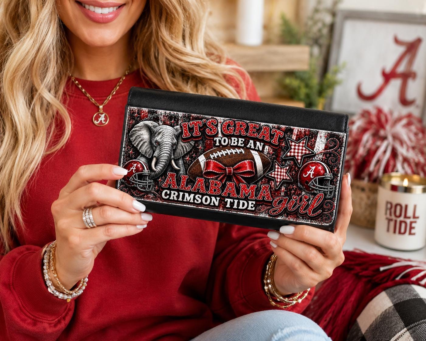 It's Great To Be an Alabama Fan Spirit Tri-Fold Wallet